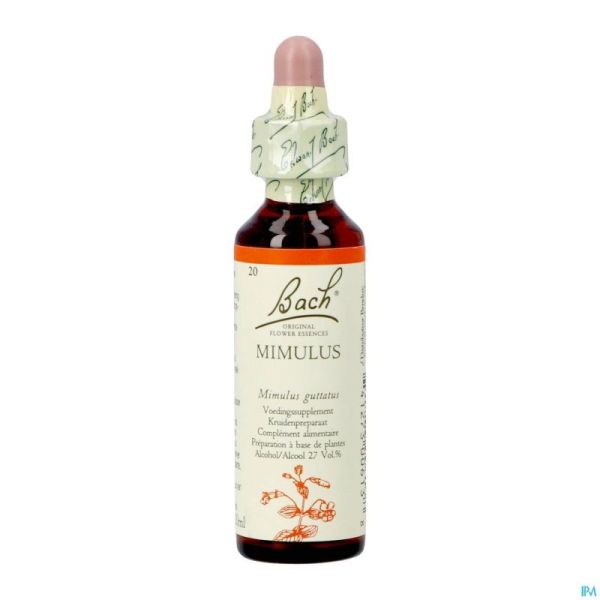 Bach Flower Remedie 20 Mimulus 20ml