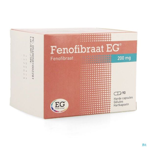 Fenofibrate EG 200 Mg Caps 90 X 200 Mg