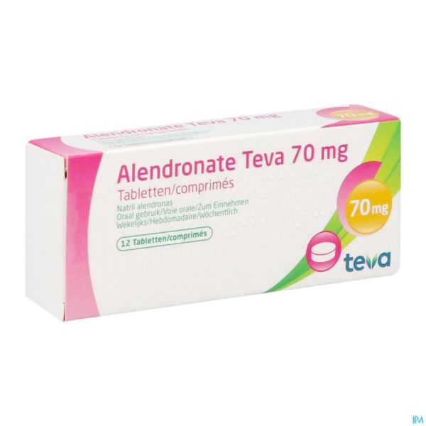 Alendronate Teva 70mg Comp 12 X 70mg