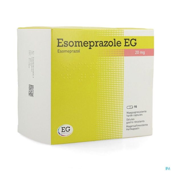 Esomeprazole EG 20Mg Caps Gastro Resist 98X20Mg