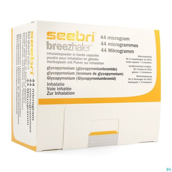 Seebri Breezhaler 44 Mcg Pulv Inhal Caps 90 Ud
