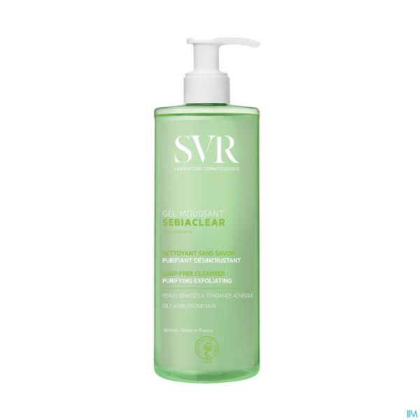 Svr Sebiaclear Gel Moussant Tube 400ml Nf
