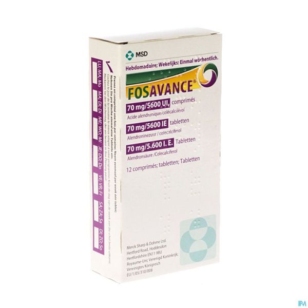 Fosavance Tabl 12 - 70mg /5600 Ui