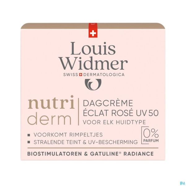 Widmer Nutrid Cr Jour Eclat Rose Uv50 N/parf 50ml